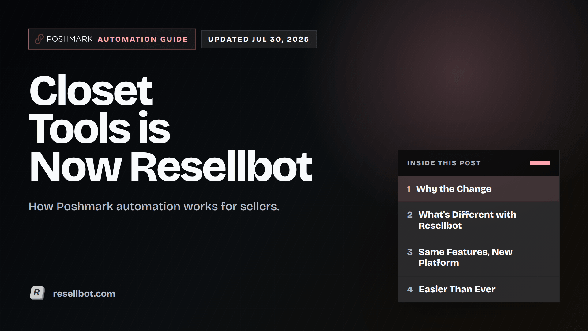 Closet Tools is Now Resellbot