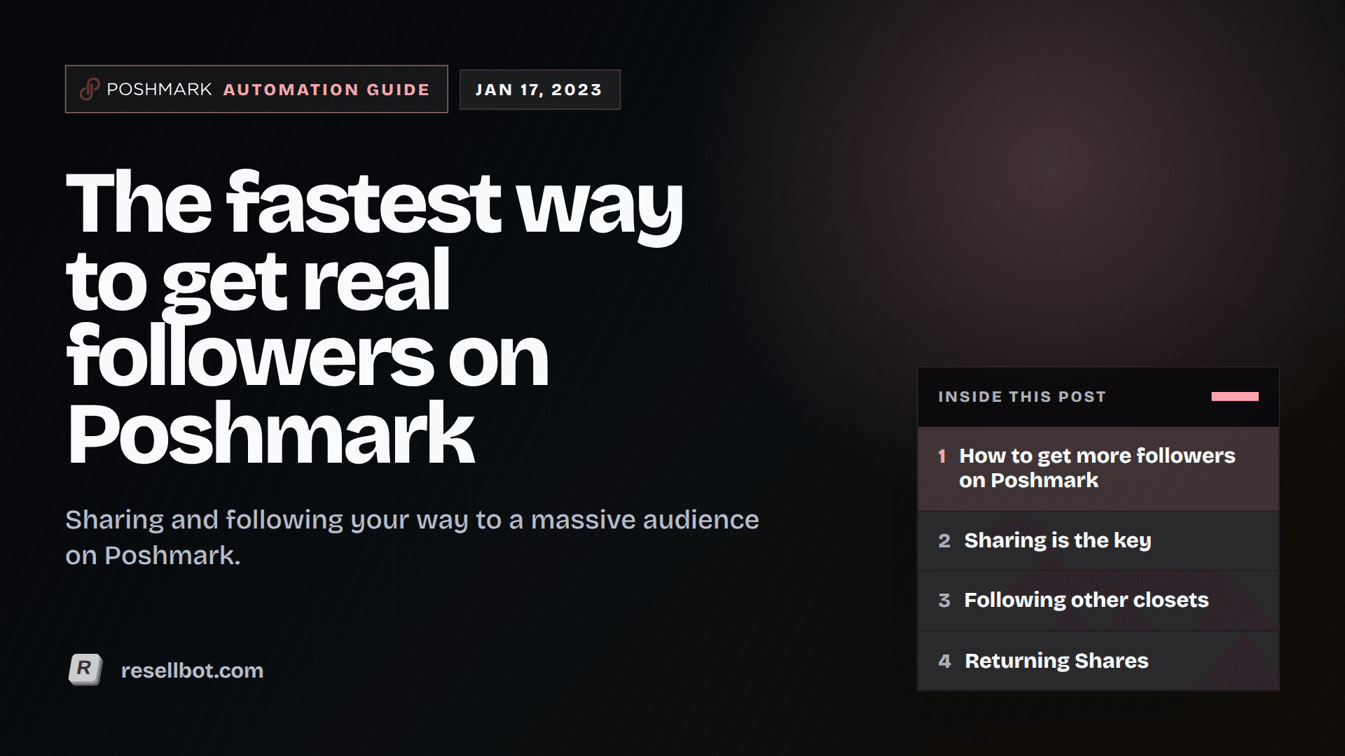 The fastest way to get real followers on Poshmark