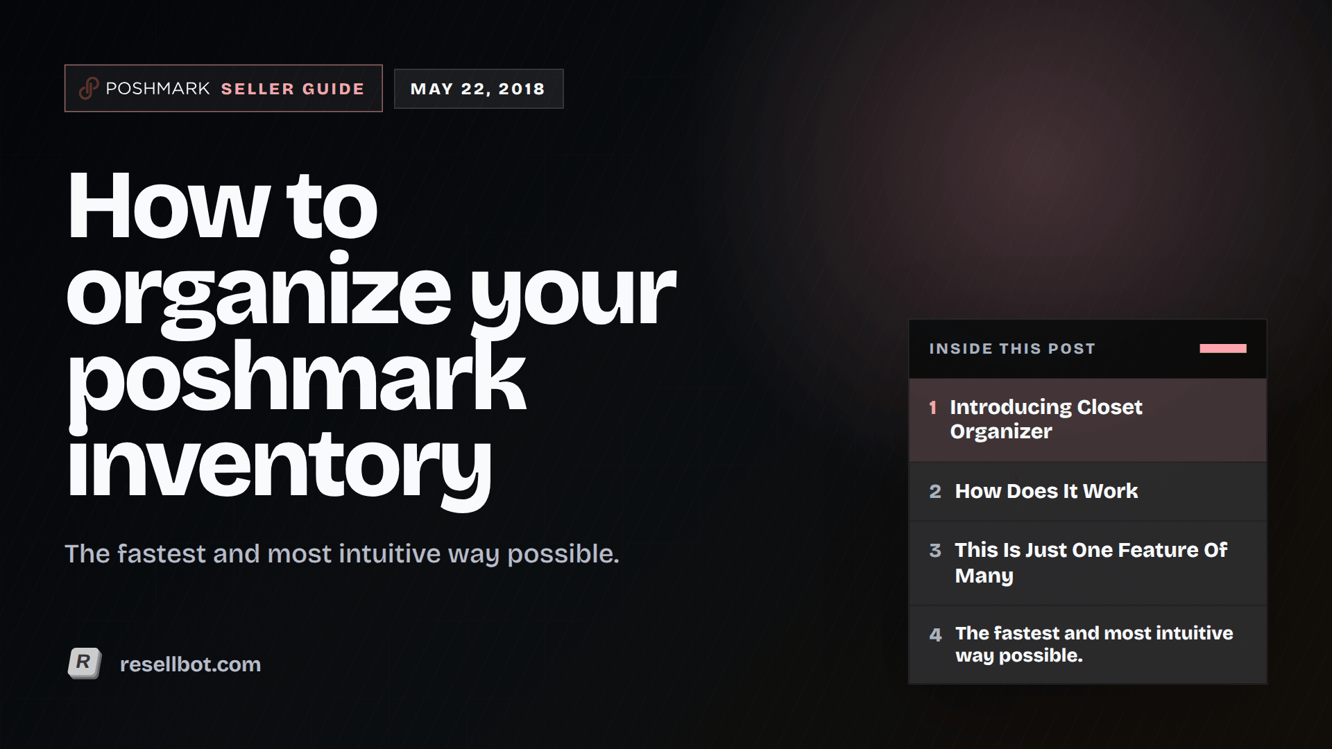 How to organize your poshmark inventory