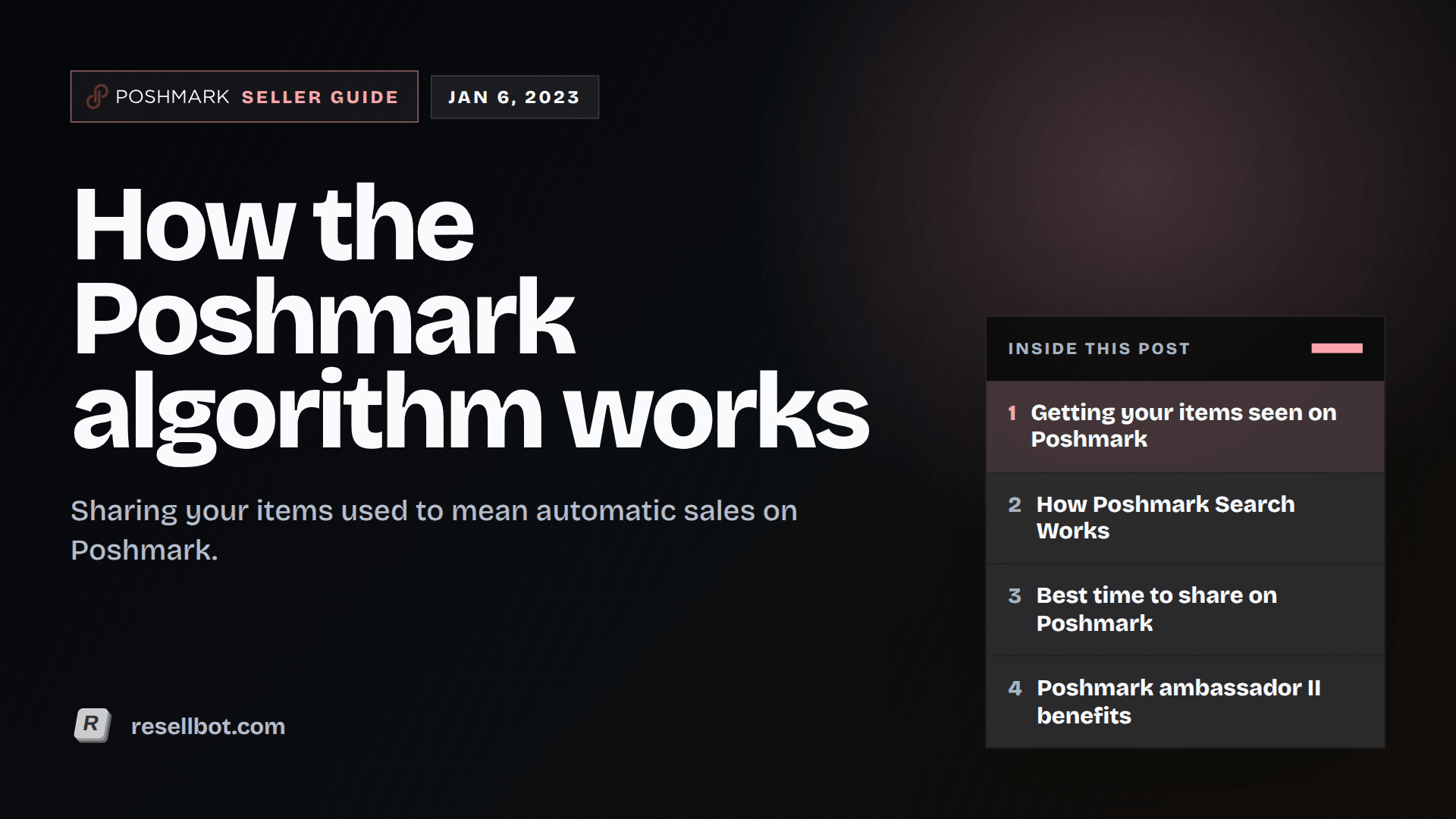 How the Poshmark algorithm works