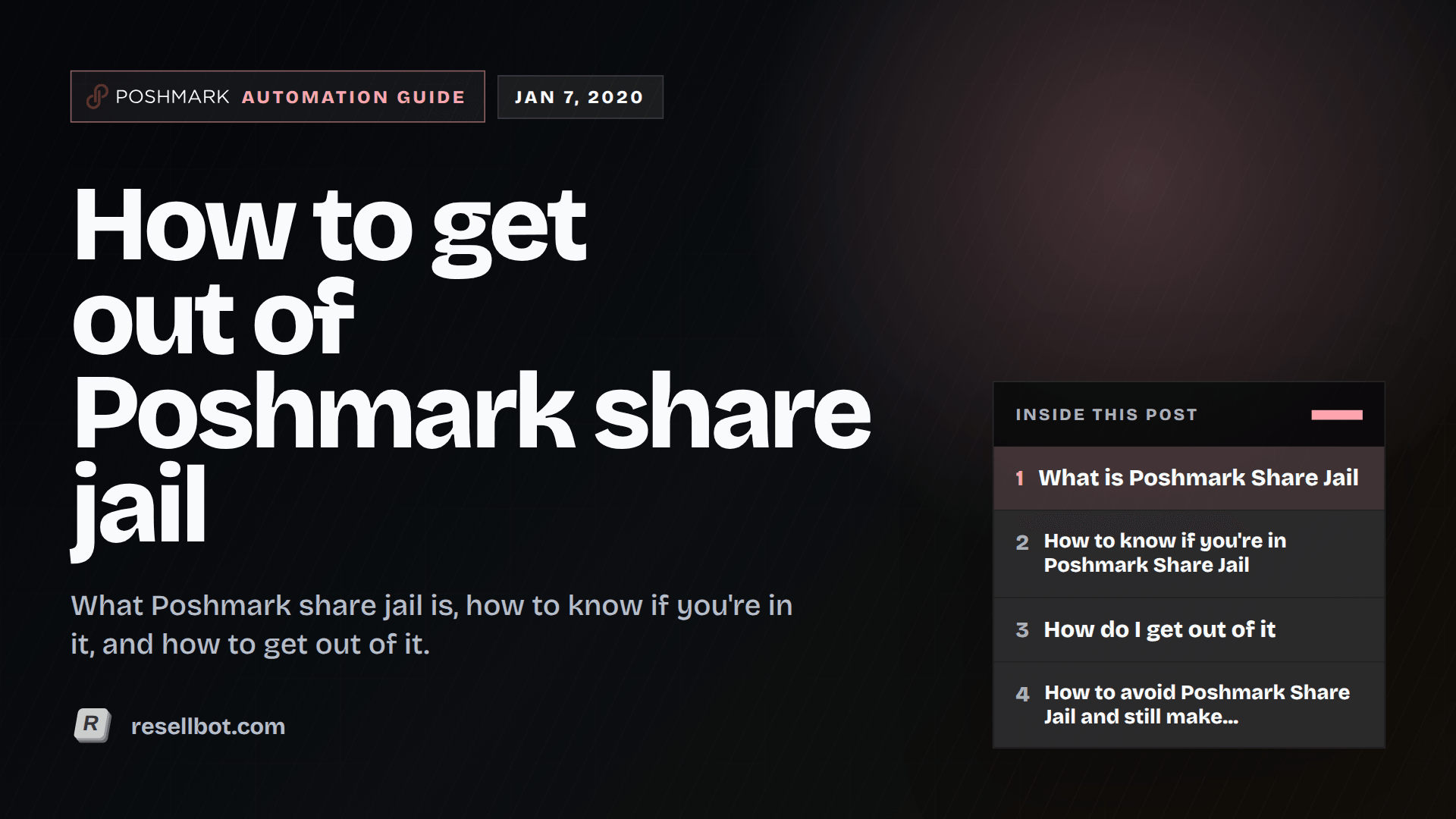 How to get out of Poshmark share jail